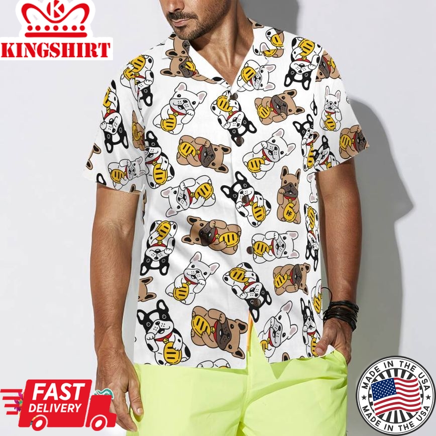 Lucky Bulldog Shirt For Men Hawaiian Shirt