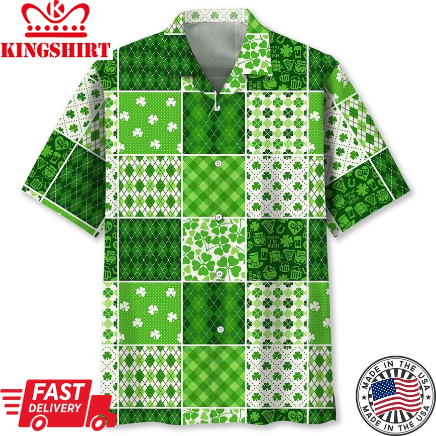 Lucky Irish St.Patrick Day Trendy Hawaiian Shirt