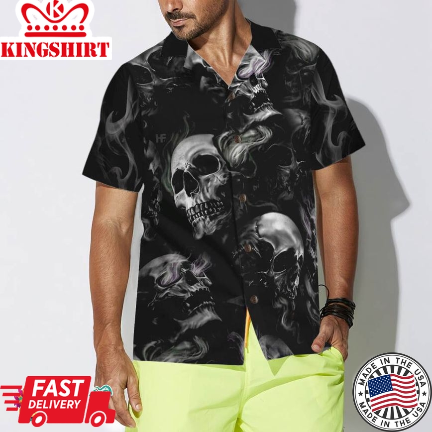 Luxury Skull Smoke V2 Hawaiian Shirt