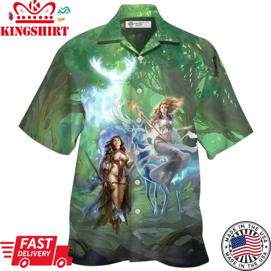 Magic Amazing I Believe In Magic With Green Style Hawaiian Shirt