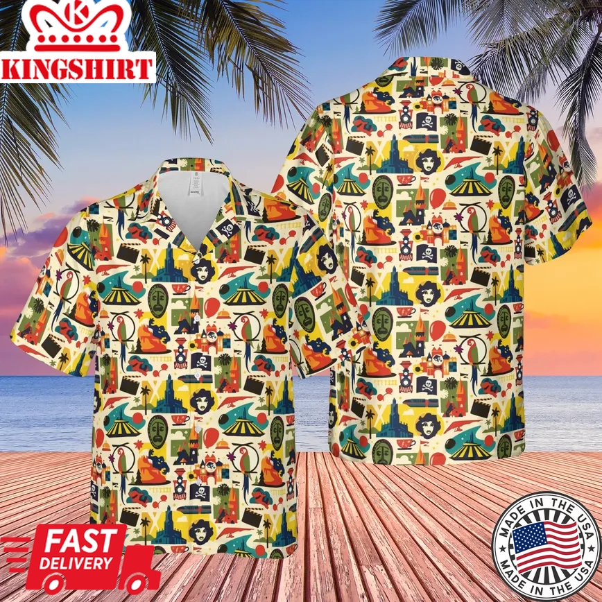 Magic Kingdom Trendy Hawaiian Shirt Aloha Shirt