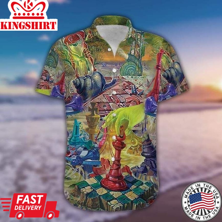 Magical Chess Colorful Trendy Hawaiian Shirt