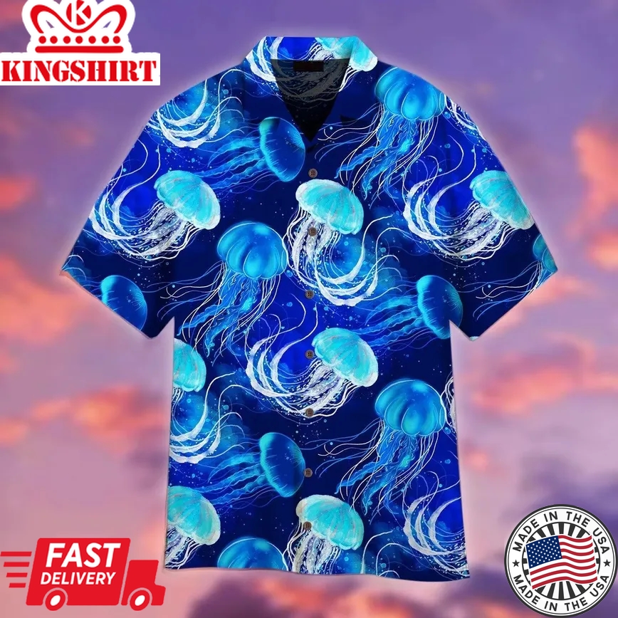 Magical Jellyfish Trendy Hawaiian Shirt For