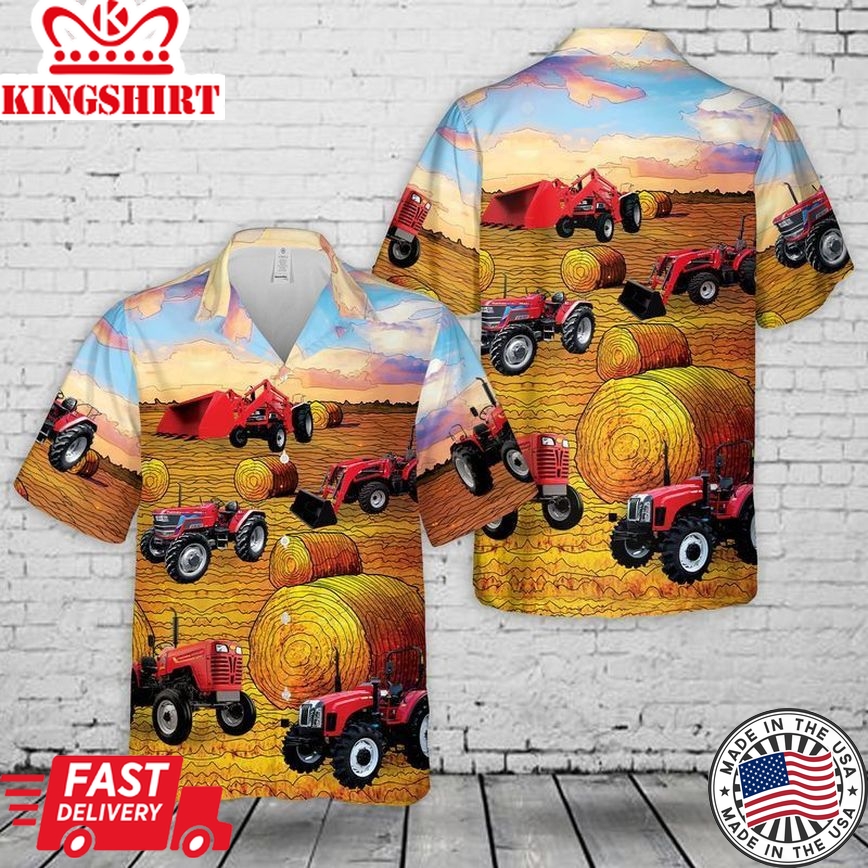 Mahindra Tractors Usa Trendy Hawaiian Shirt, Farm Trendy Hawaiian Shirt