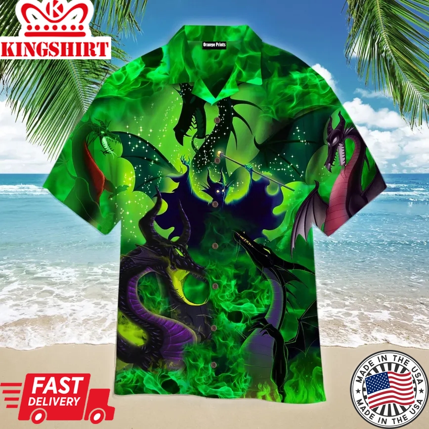 Maleficent Dragon Trendy Hawaiian Shirt