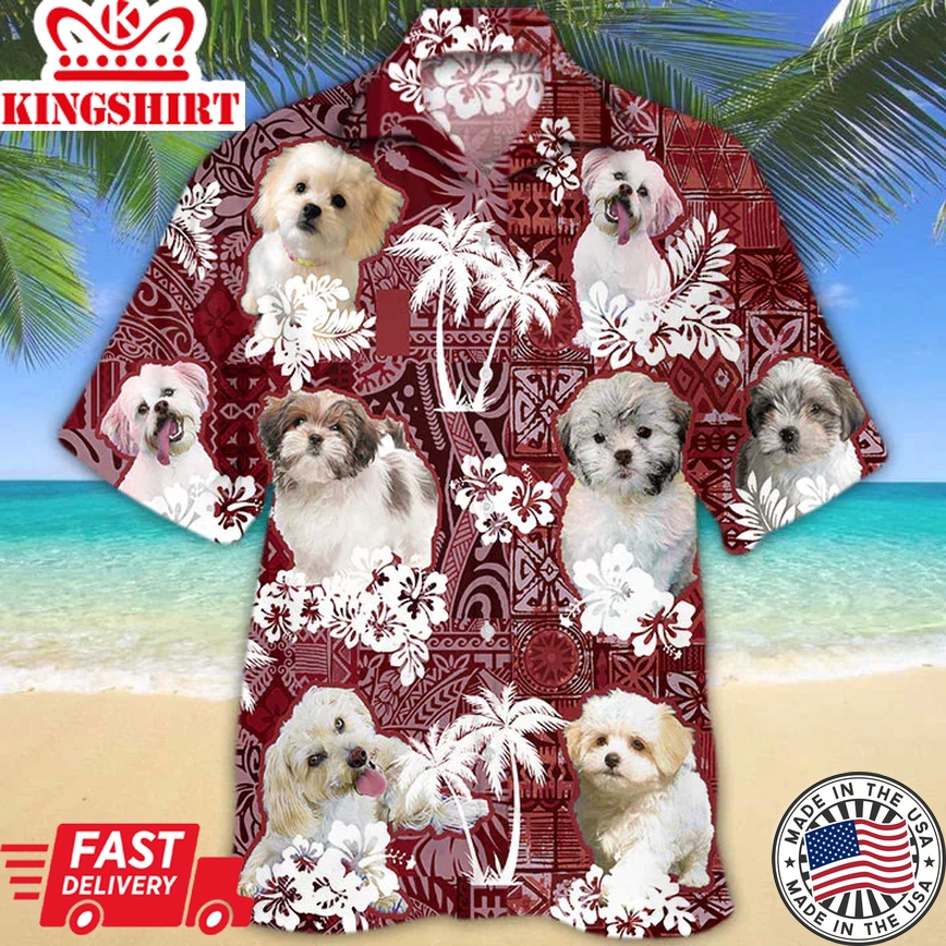 Malshi Trendy Hawaiian Shirt, Gift For Dog Lover Shirts, Malshi Beach Shirt, Men's Trendy Hawaiian Shirt