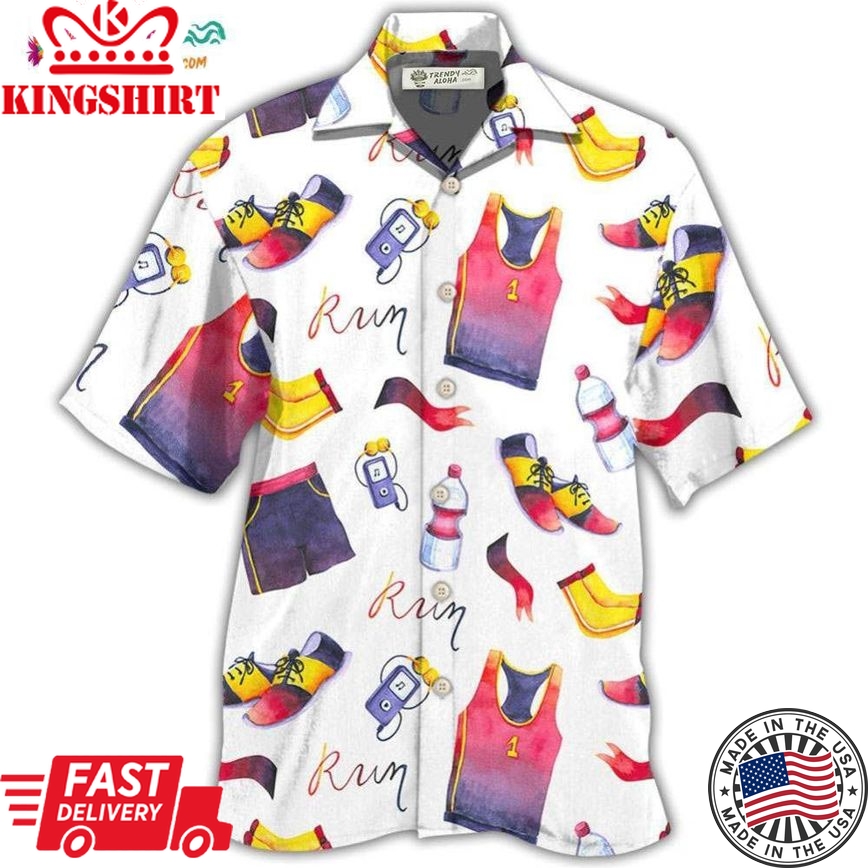 Marathon Run Amazing Clothing Hawaiian Shirt