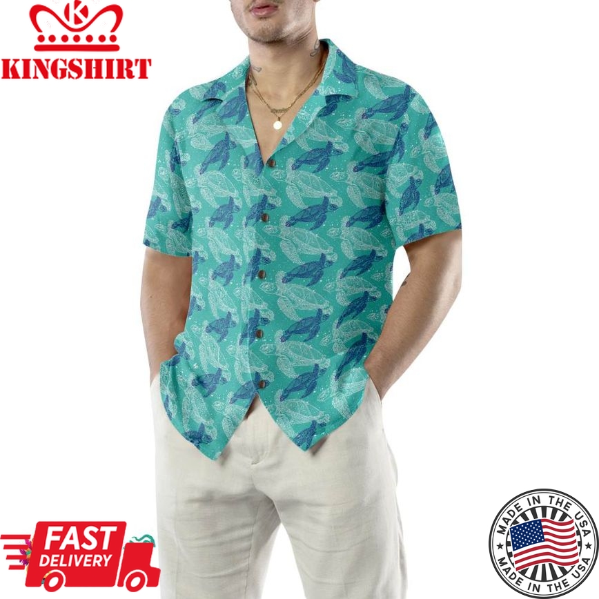 Marine Life Sea Turtle Hawaiian Shirt