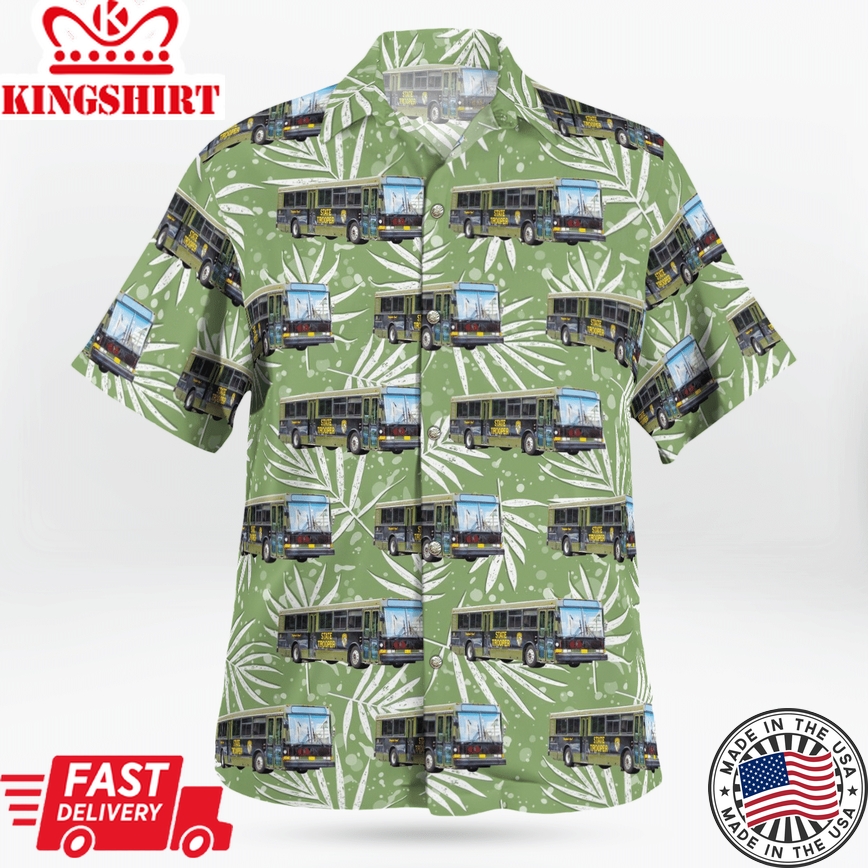 Maryland State Police Bus 1 Hawaiian Shirt