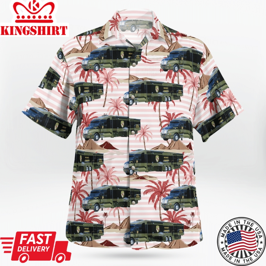 Maryland State Police Mobile Command Post Hawaiian Shirt