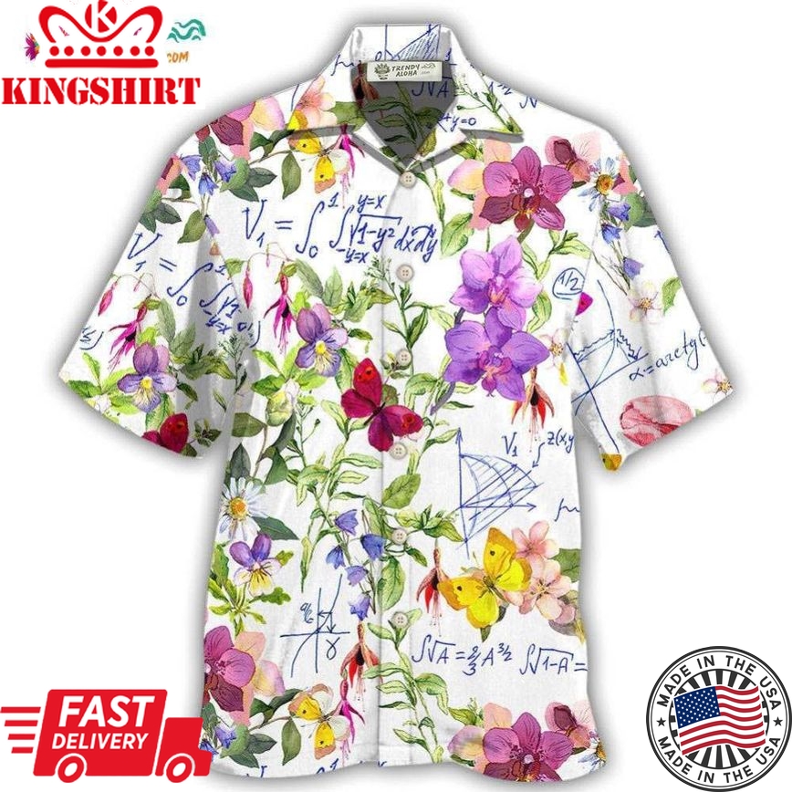 Math Floral Lovely Style Hawaiian Shirt