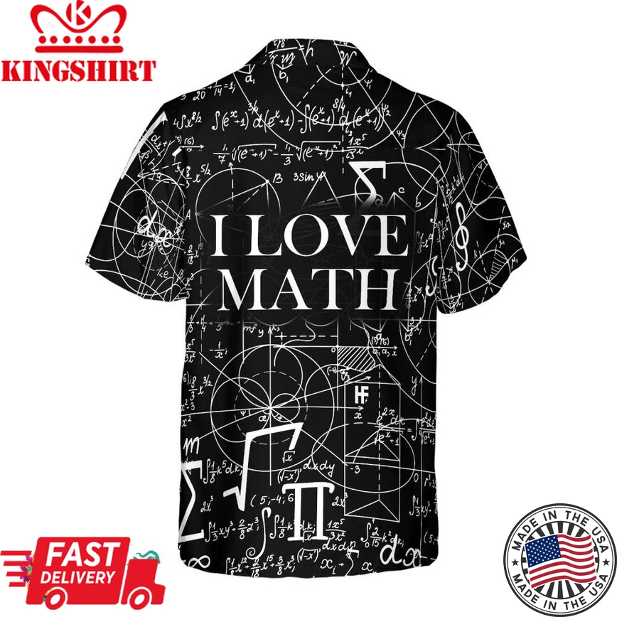 Math Seamless Pattern Pumpkin Pi Hawaiian Shirt