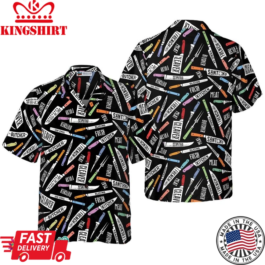 Meat & Fish Cutting Knives Chef Hawaiian Shirt