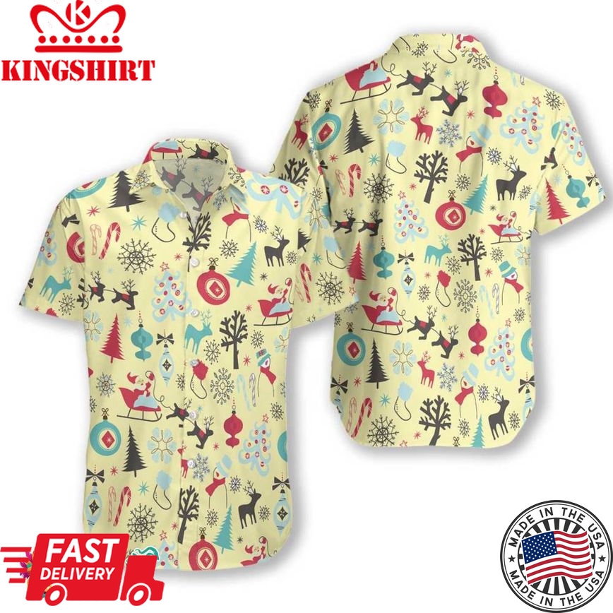 Merry Christmas Pattern 8 Hawaiian Shirt