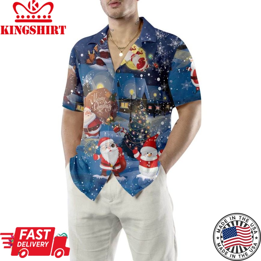 Merry Christmas Santa & Gifts Hawaiian Shirt, Funny Santa Claus Shirt, Best Gift For Christmas