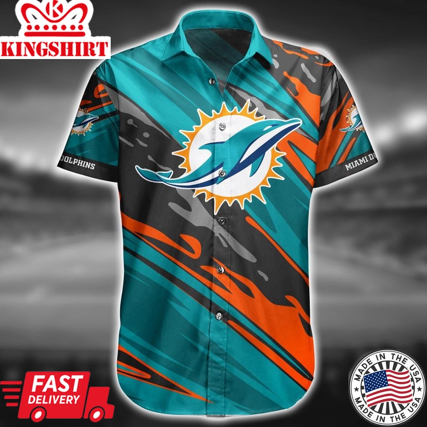 Miami Dolphins Logo Hawaiian Shirt: Show Your Team Spirit