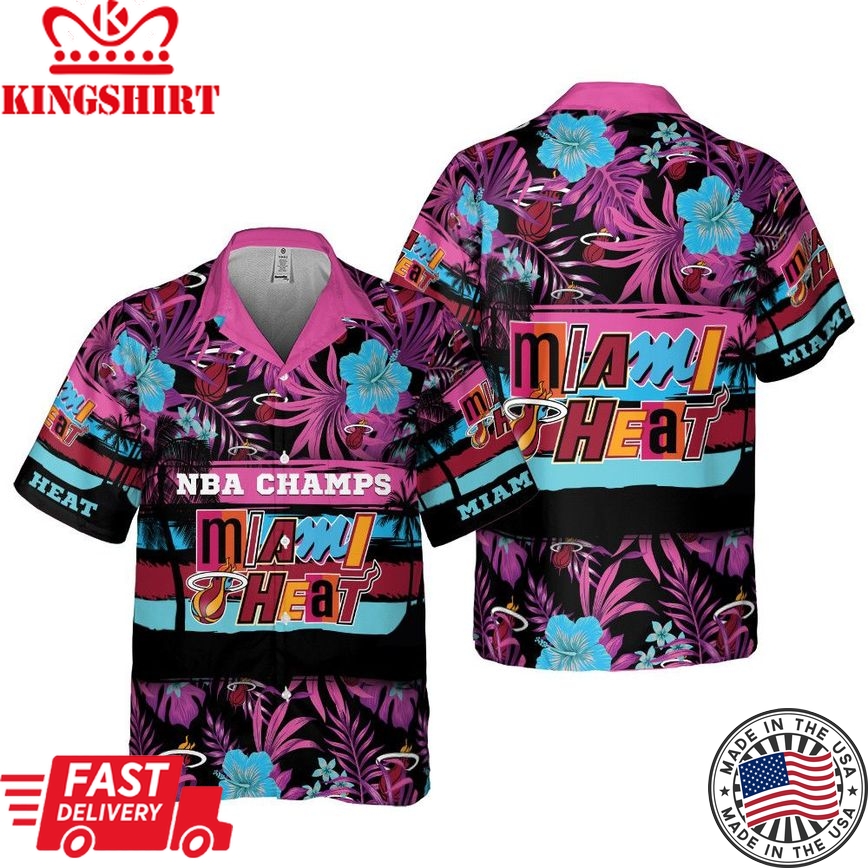 Miami Heat Inspired Exotic Hawaiian Style Shirt