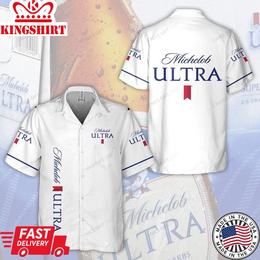 Michelob Ultra Custom Aloha Themed Hawaiian Shirt