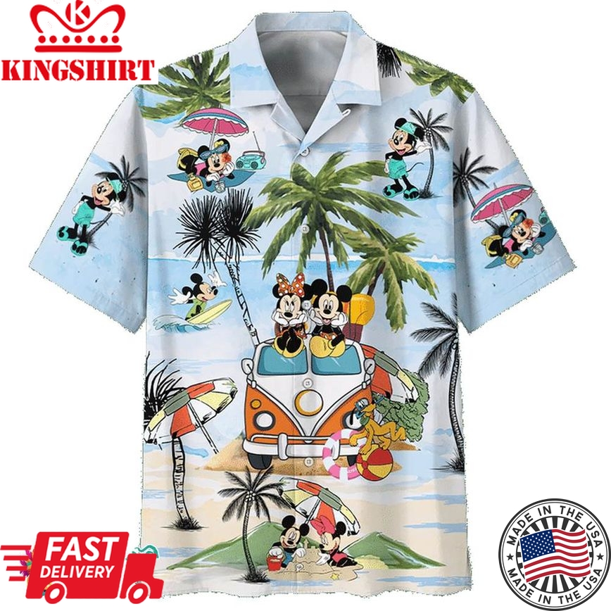 Mickey And Minnie Mouse Aloha Shirt For The Whole Family - Celebrate Your Love For The Iconic Characters