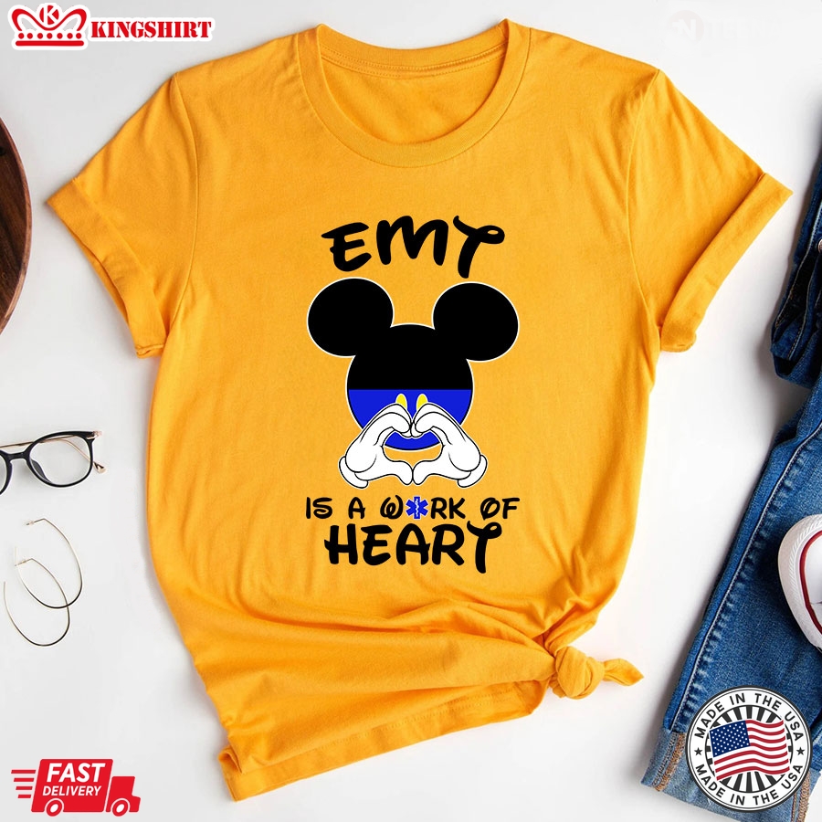 Mickey EMT Is A Work Of Heart T-Shirt