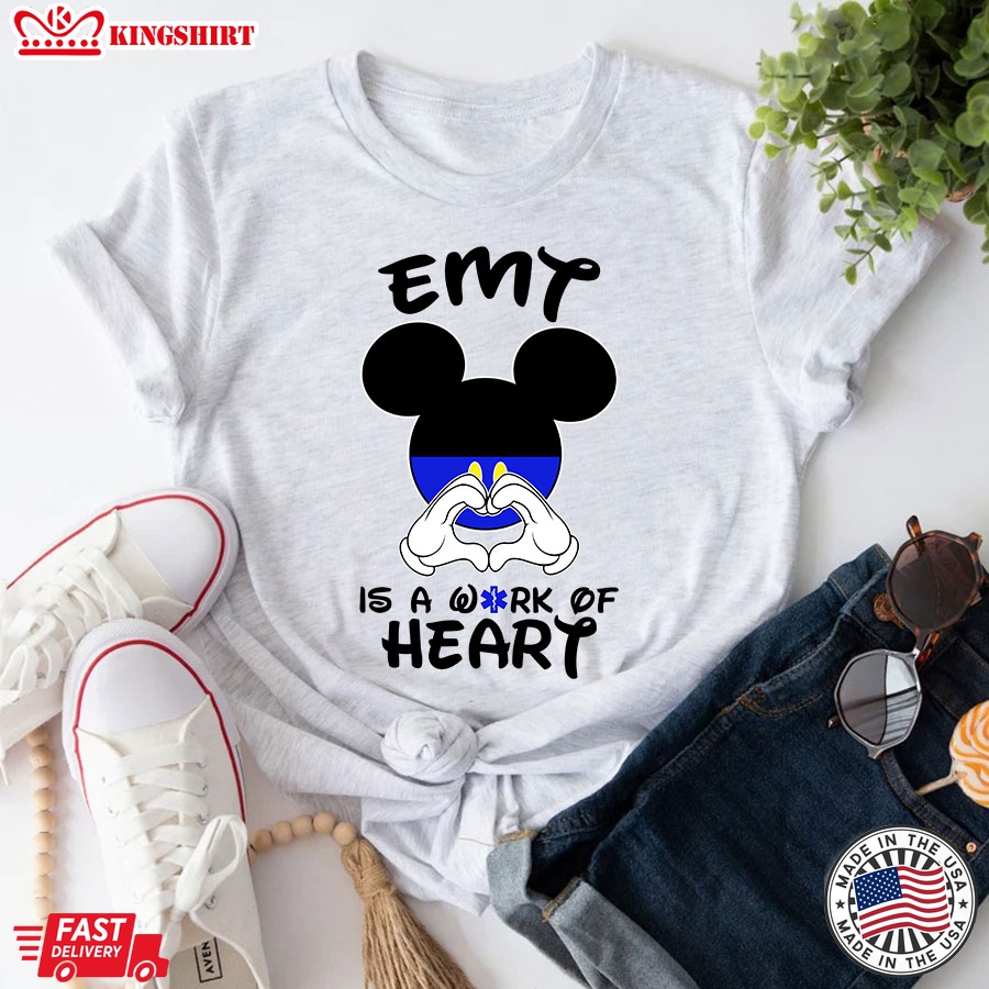 Mickey EMT Is A Work Of Heart T-Shirt