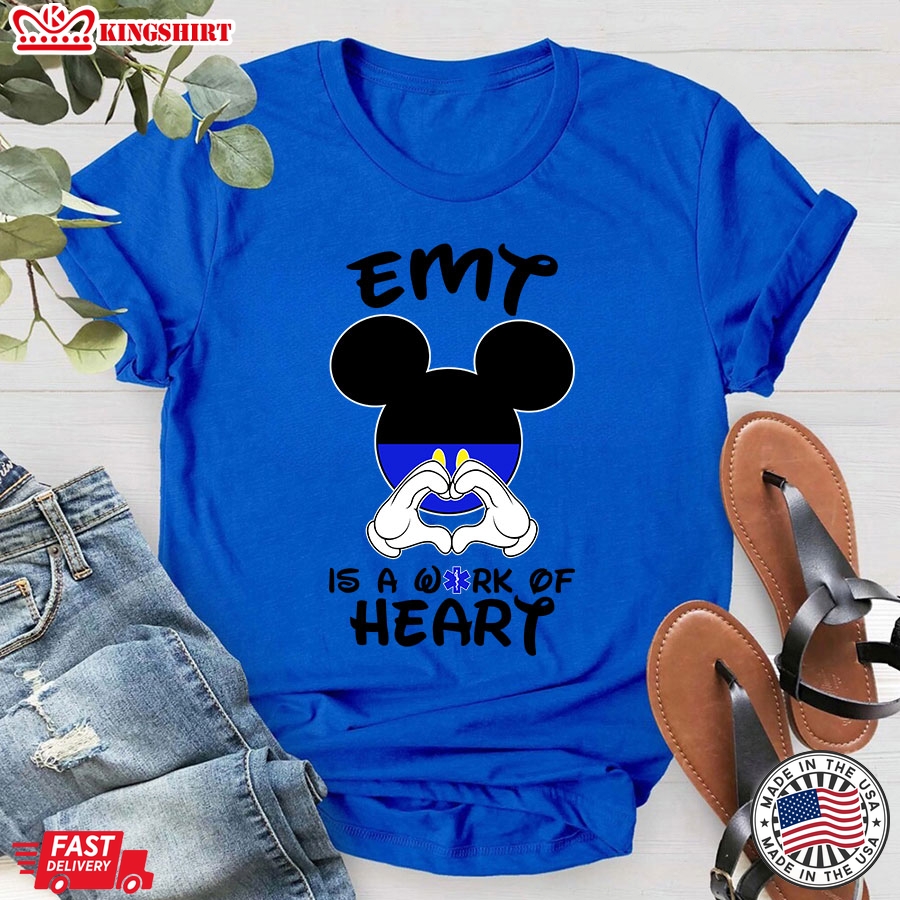 Mickey EMT Is A Work Of Heart T-Shirt