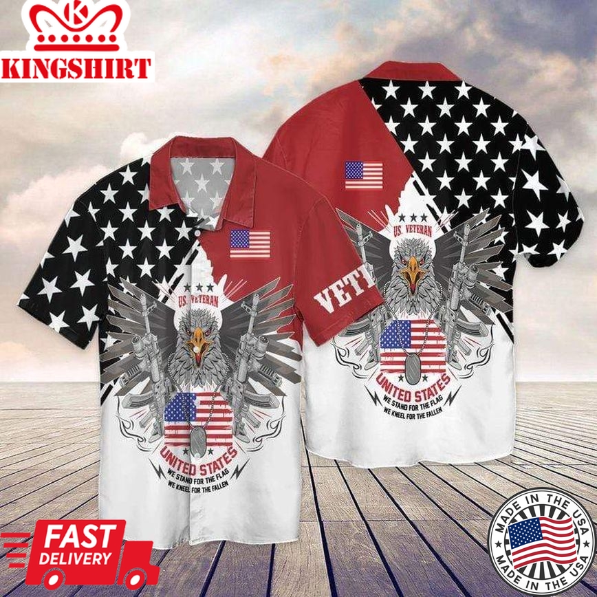 Military Gift Veteran Hawaii Shirt We Kneel For The Fallen Awesome Hawaiian Shirt Military Aloha Shirts