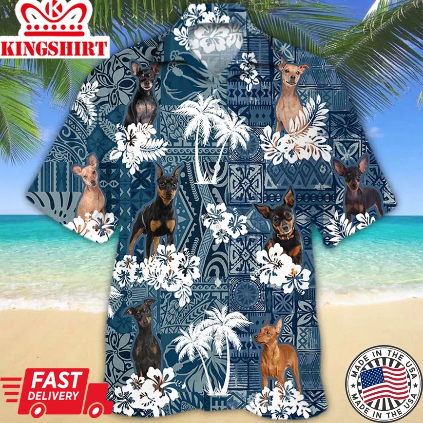 Miniature Pinscher Trendy Hawaiian Shirt