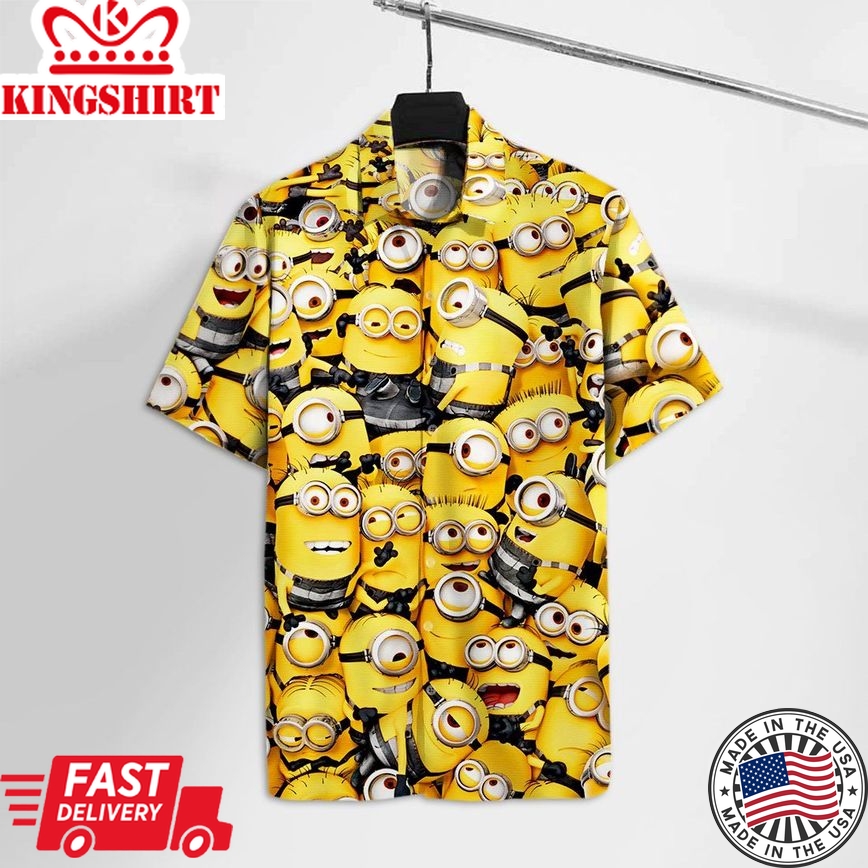 Minion Hawaiian Shirt Dm Adorable Minions Hawaii Tshirt