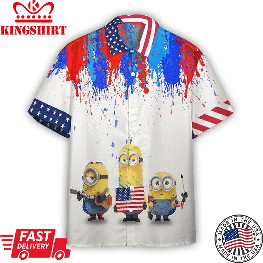 Minions Hawaiian Shirt Minions Stuart Kelvin Bob Hawaii Shirt Awesome Minions Aloha Shirt