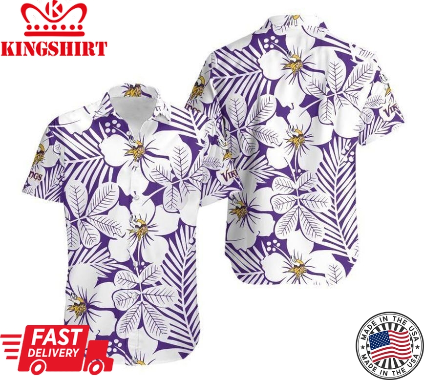 Minnesota Vikings Flower Hawaii Shirt And Shorts Summer Collection