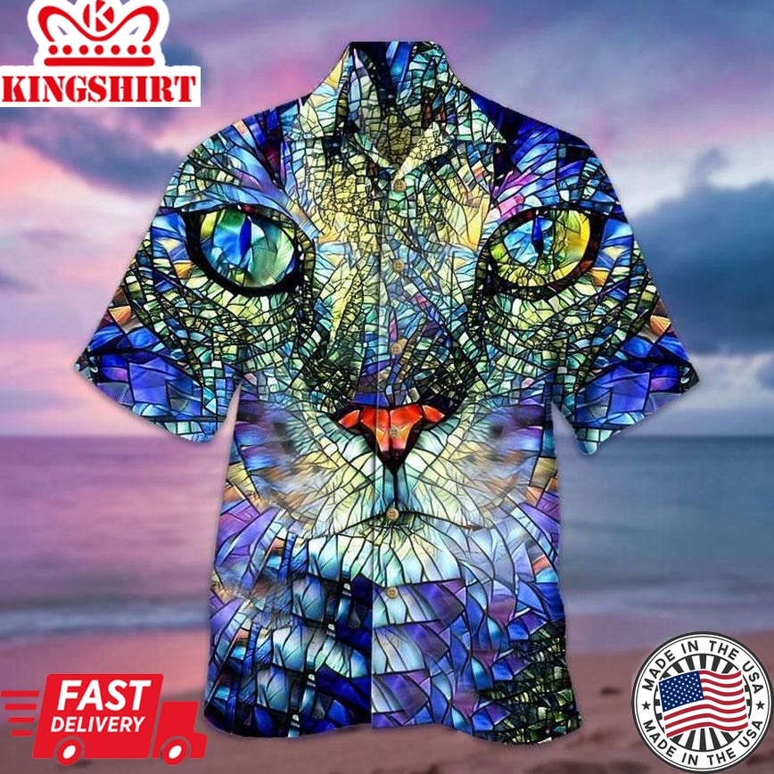 Mirror Cat Trendy Hawaiian Shirt