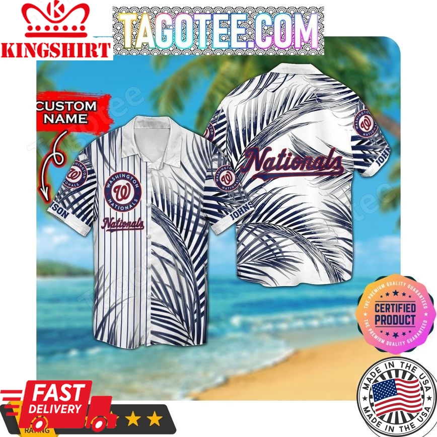 Mlb Washington Nationals Custom Name Trendy Hawaiian Shirt V3 Aloha Shirt