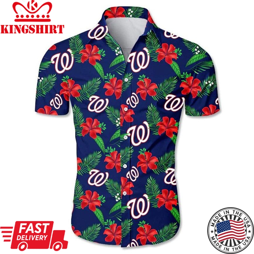 Mlb Washington Nationals Trendy Hawaiian Shirt V7 Aloha Shirt