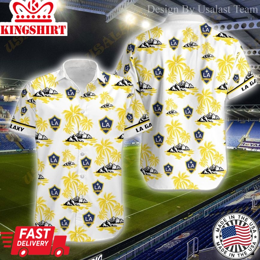 Mls La Galaxy Coconut Island Trendy Hawaiian Shirt Aloha Shirt