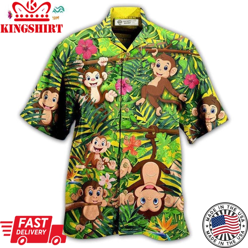 Monkey Animals Are My Spirit Hawaiian Shirt