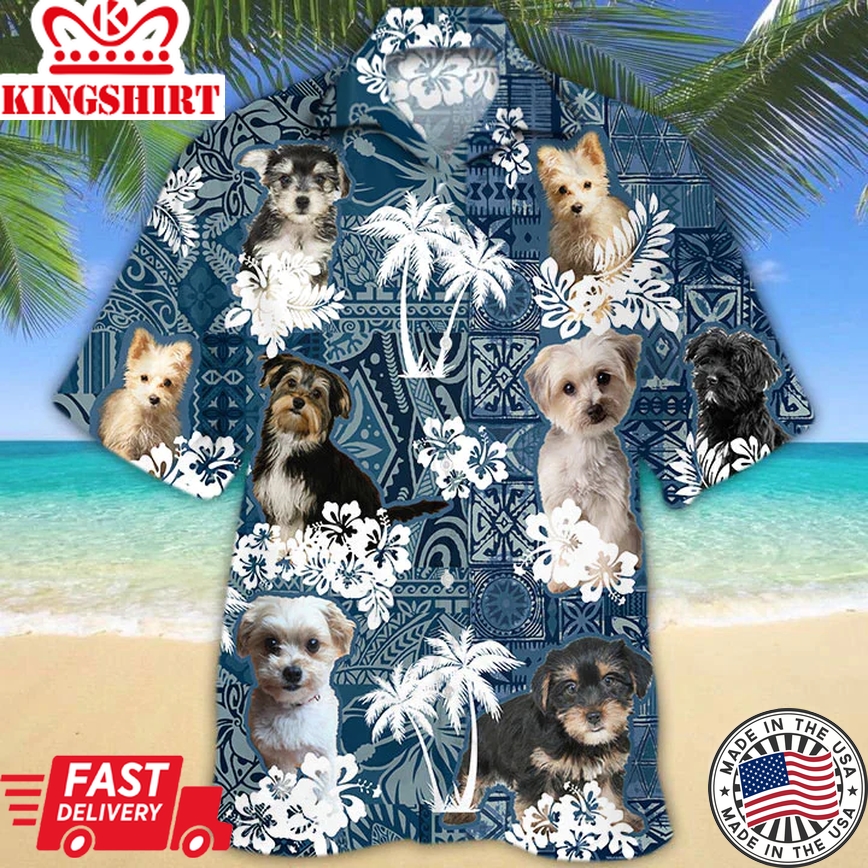 Morkie Trendy Hawaiian Shirt