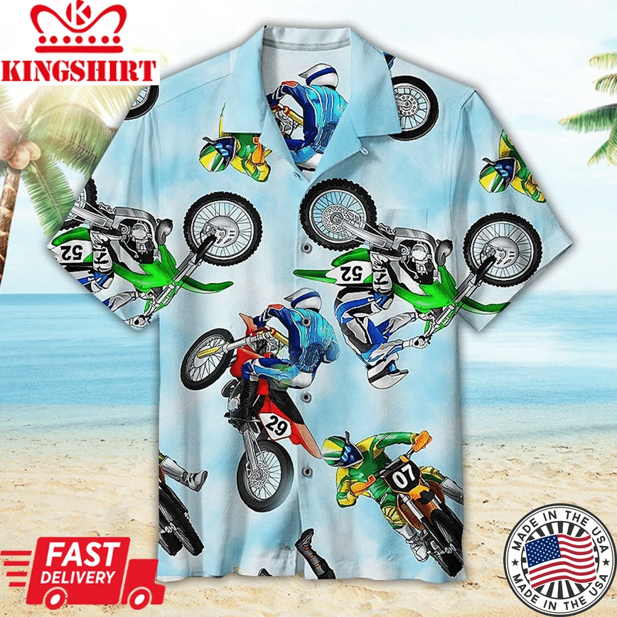 Motocross Hawaiian Shirts Aloha Hawaii Shirt Aloha Shirt For Summer