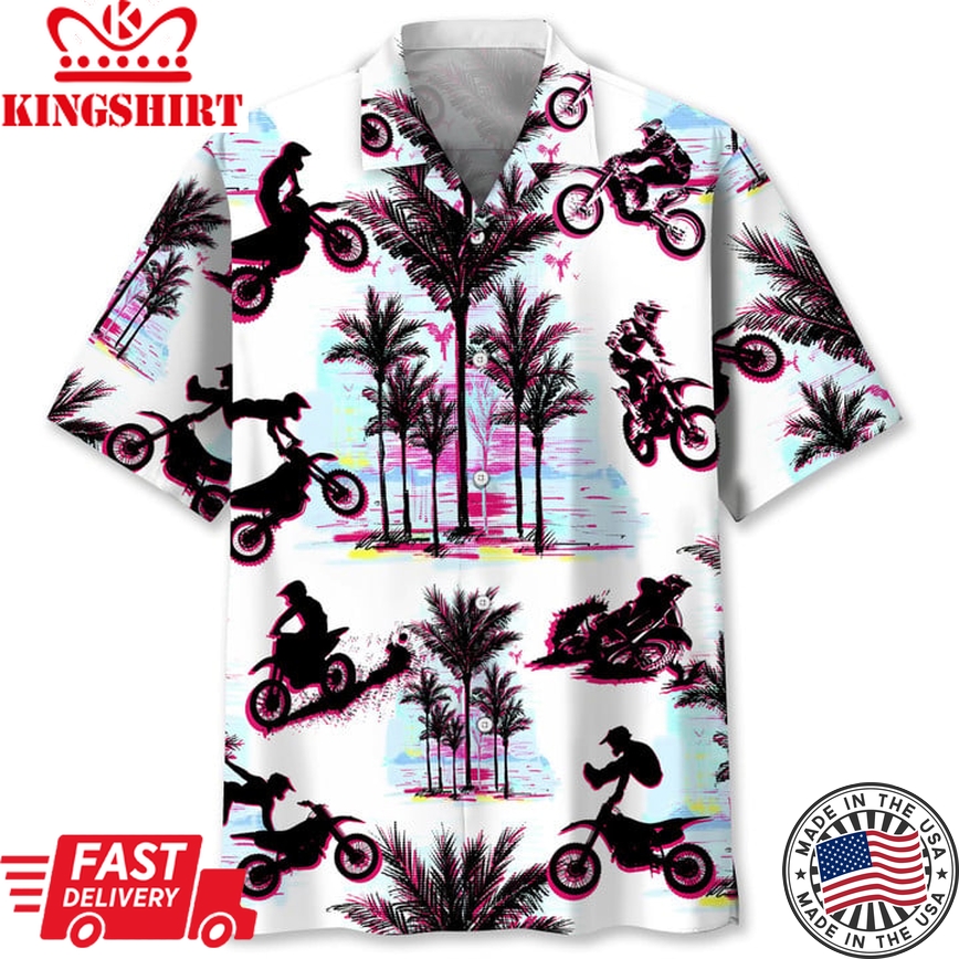 Motocross Palm Trees Hawaii Shirt