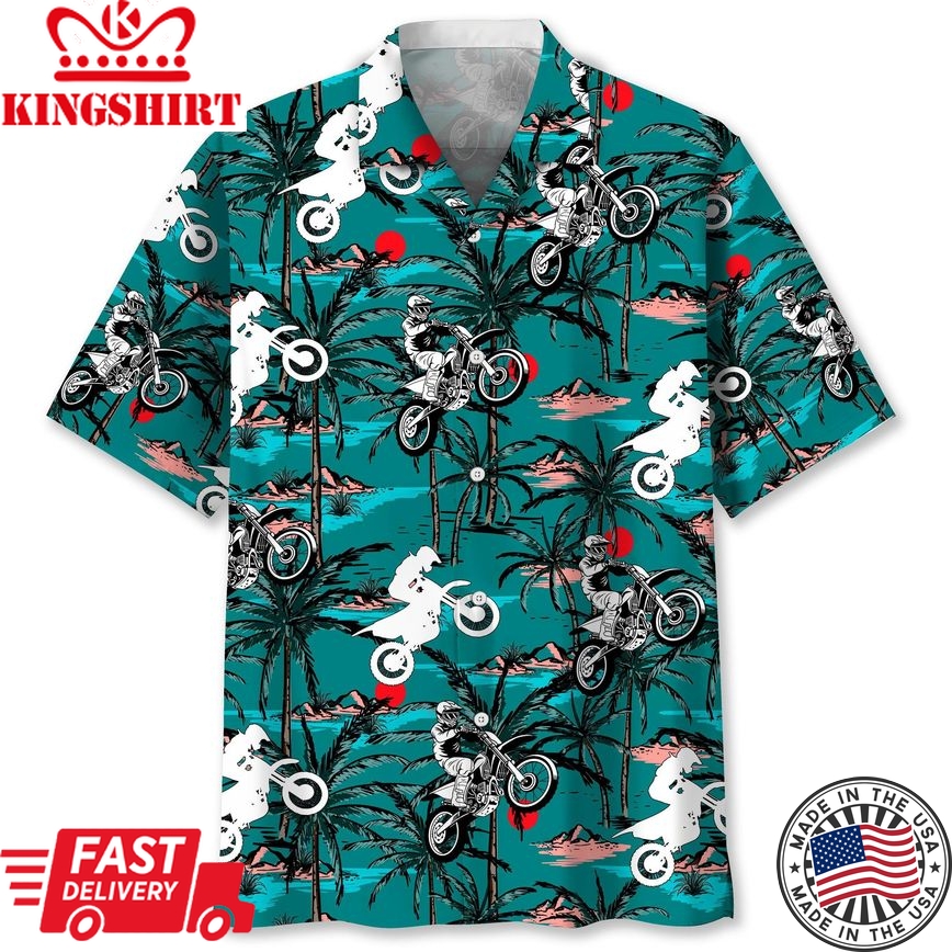 Motocross Vintage Trendy Hawaiian Shirt