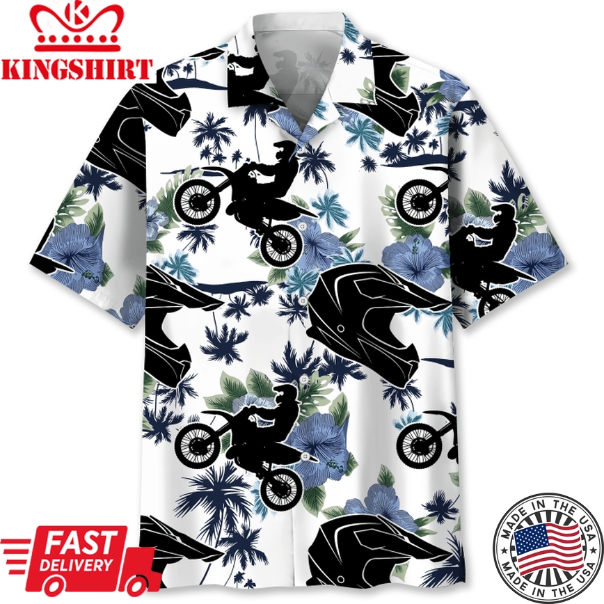 Motocross White Nature Hawaii Shirt