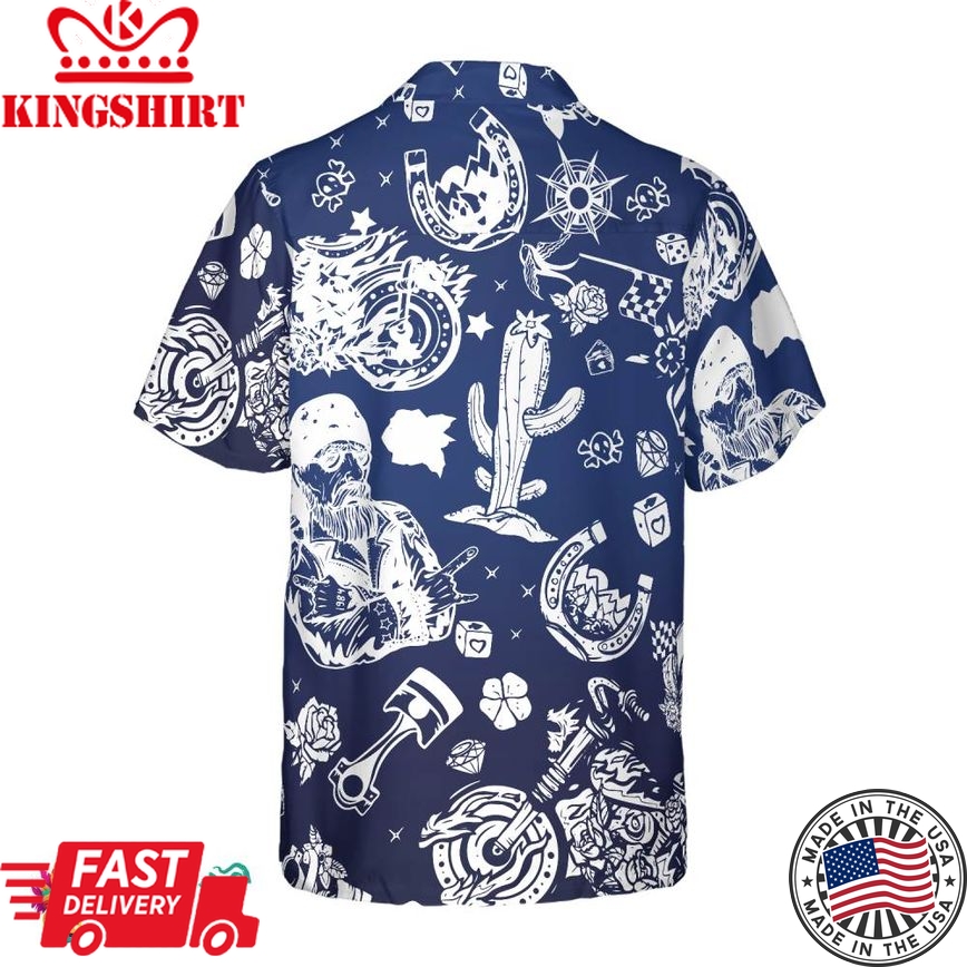 Motorbike Lover Motorcyle Hawaiian Shirt, Motorcycle Shirts For Men And Women