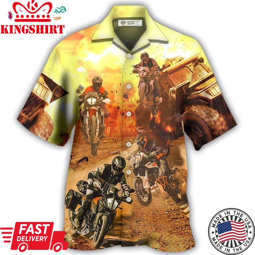 Motorcycle Cool Road Hawaiian Shirt