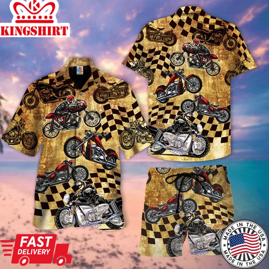 Motorcycle Trendy Hawaiian Shirt