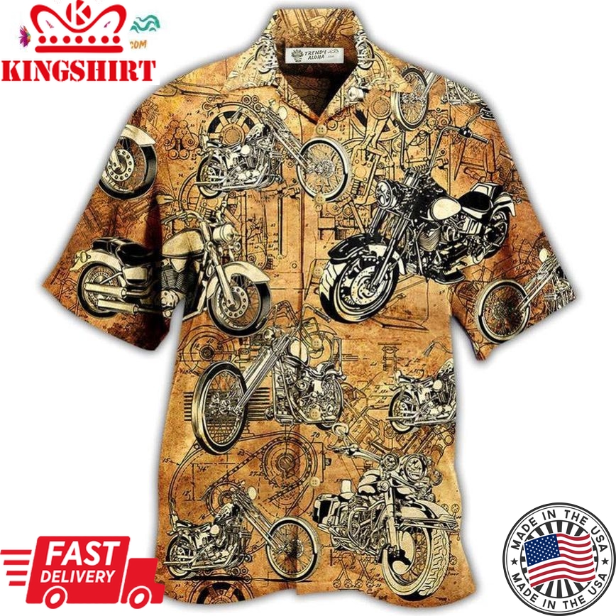 Motorcycle Vintage I'm Cool Hawaiian Shirt