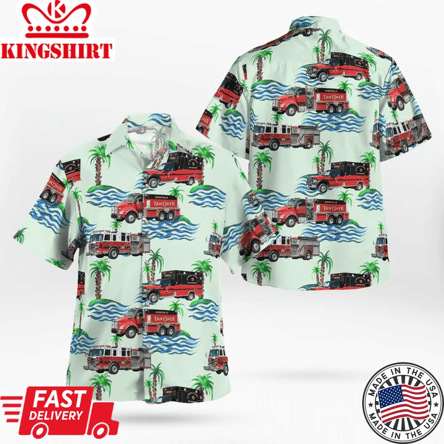 Mount Jackson, Virginia, Conicville Volunteer Fire Department Trendy Hawaiian Shirt