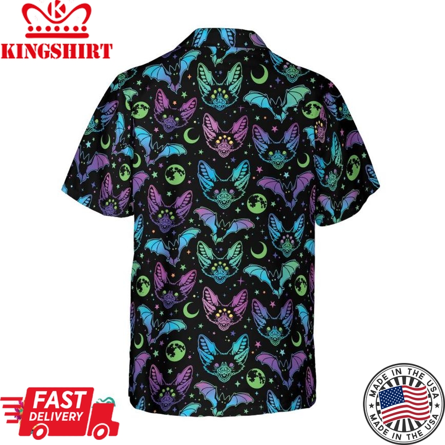 Multicolored Bats Hawaiian Shirt