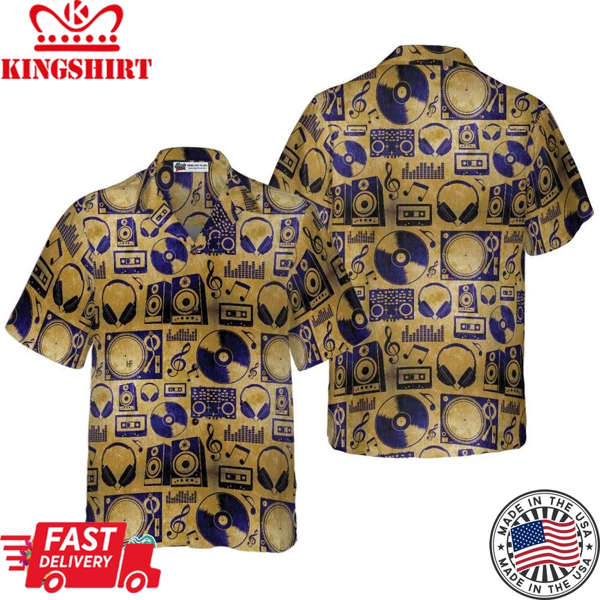 Music Dj Vintage Hawaiian Shirt