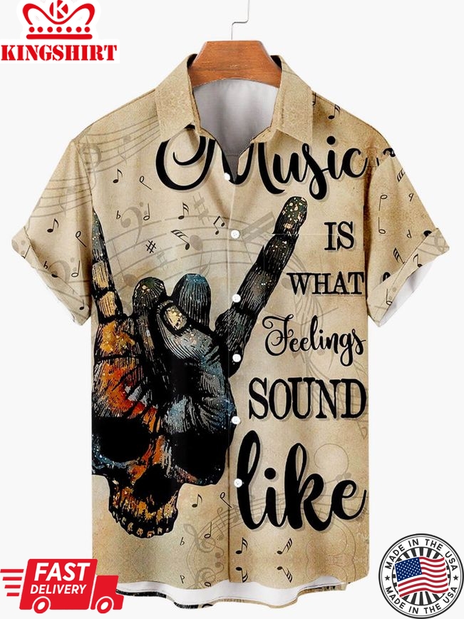 Music Is What Feelings Sound Like Men's Short Sleeve Tops