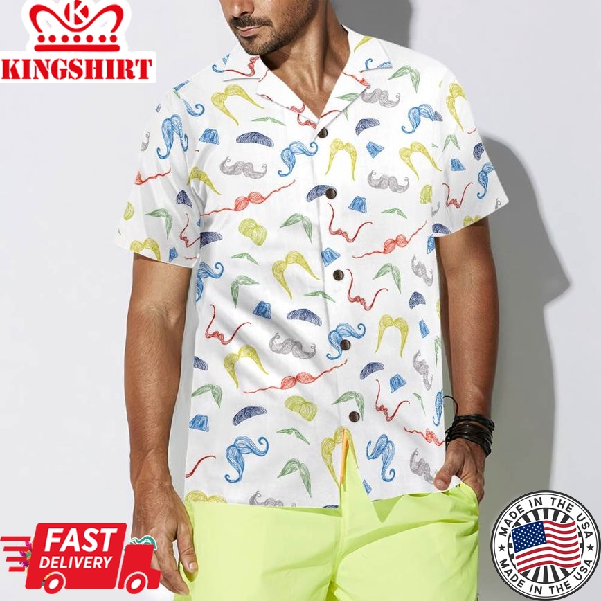 Mustache Style Hawaiian Shirt